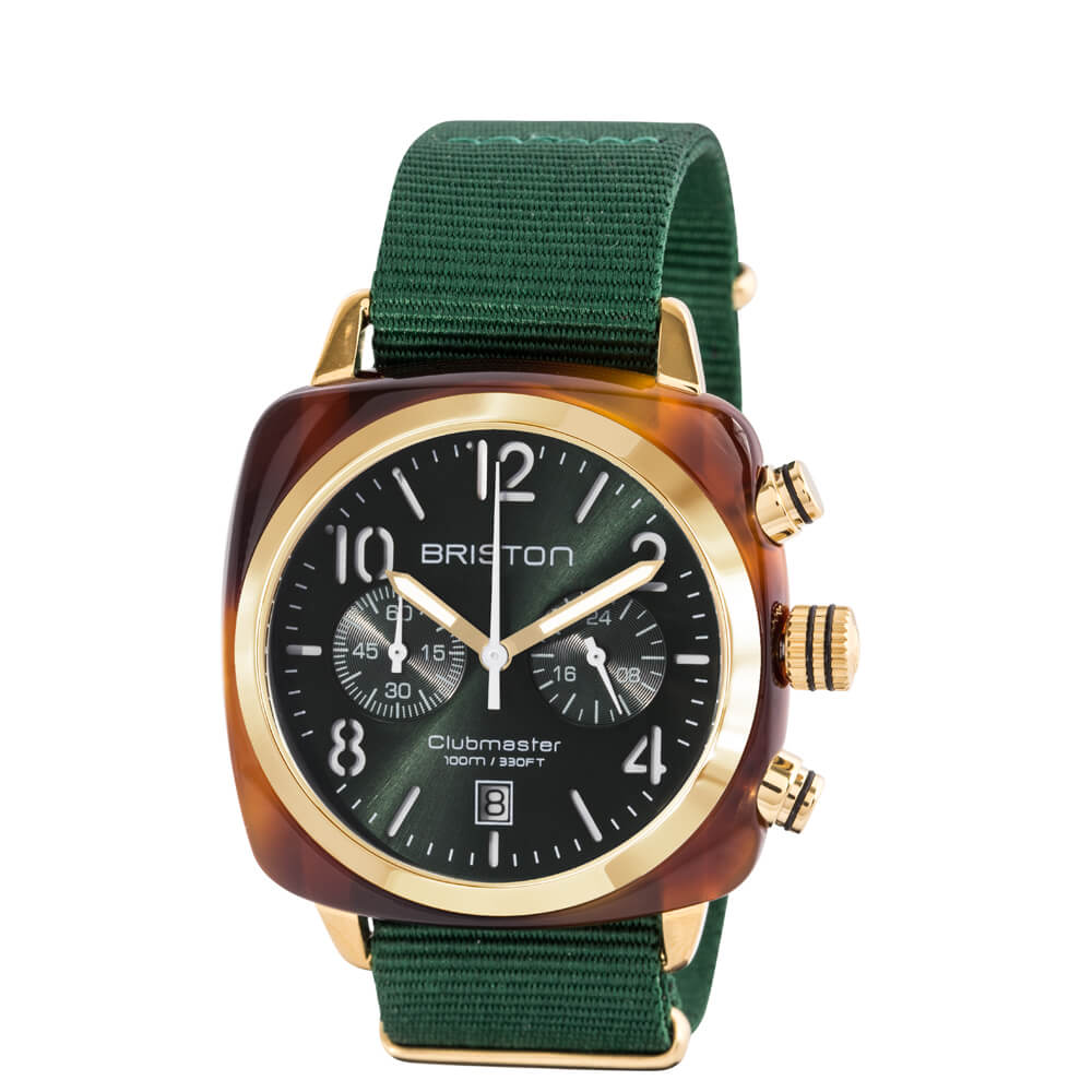 Clubmaster Classic - Chrono - Gold - British Green 15140-PYA-T-10-NBG