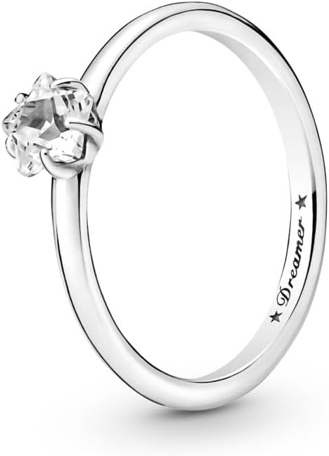 Celestial Sparkling Star Solitaire Ring