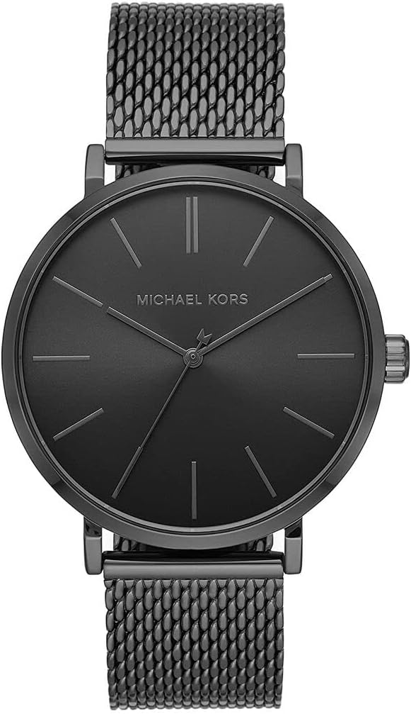 Michael Kors Men's Auden Three-Hand Black-Tone Alloy Watch MK7152