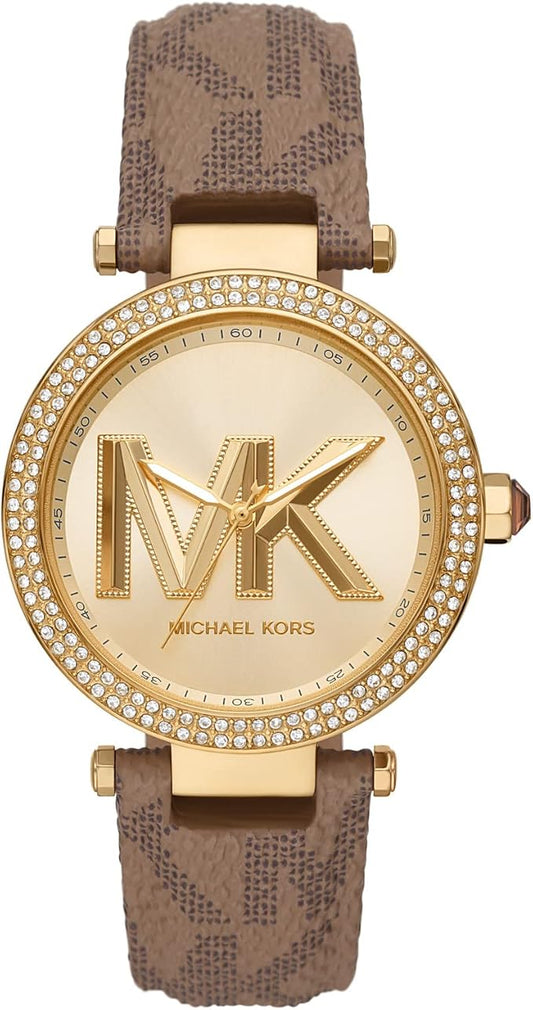 Michael Kors Parker Analog Gold Dial Women's Watch-MK2973