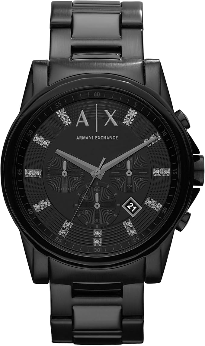 Armani Exchange Men's AX2093 Analog Display Analog Quartz Black Watch