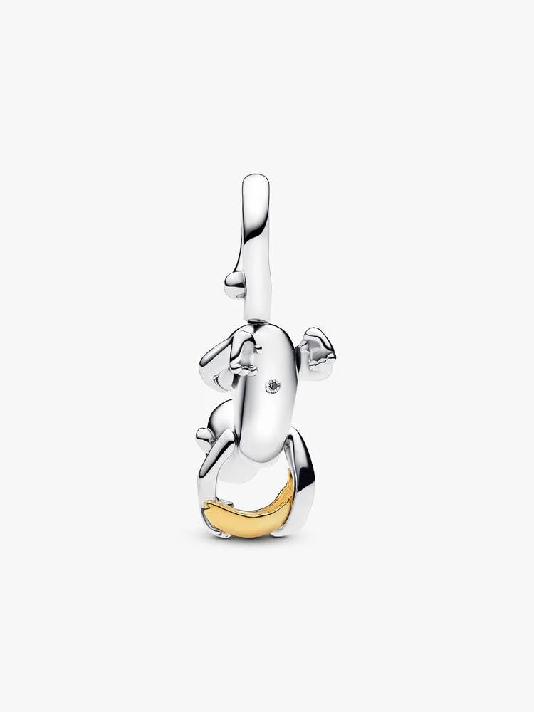 Pandora Two-tone Movable Monkey Dangle Charm