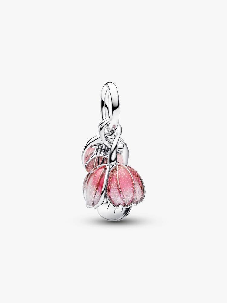 Pandora Two-Tone Blooming Flower Dangle Charm