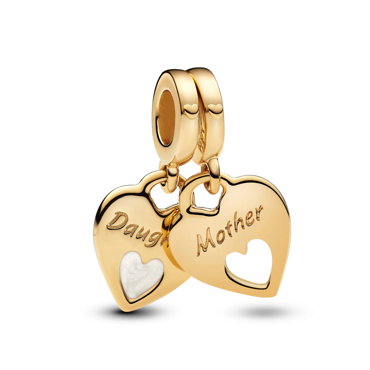 Pandora Double Heart Split Dangle Charm 769187C01