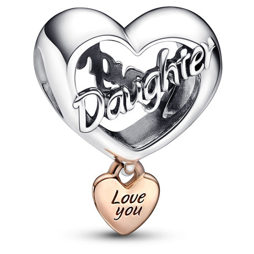 Pandora Rose Love You Daughter Heart Charm 782327C00