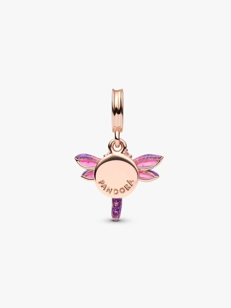 Pandora Pink Dragonfly Double Dangle Charm