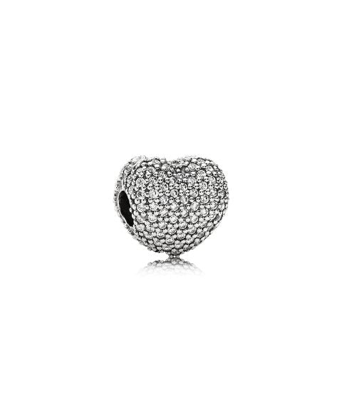 Pandora Sterling Silver Open My Heart Clip Charm 791427CZ