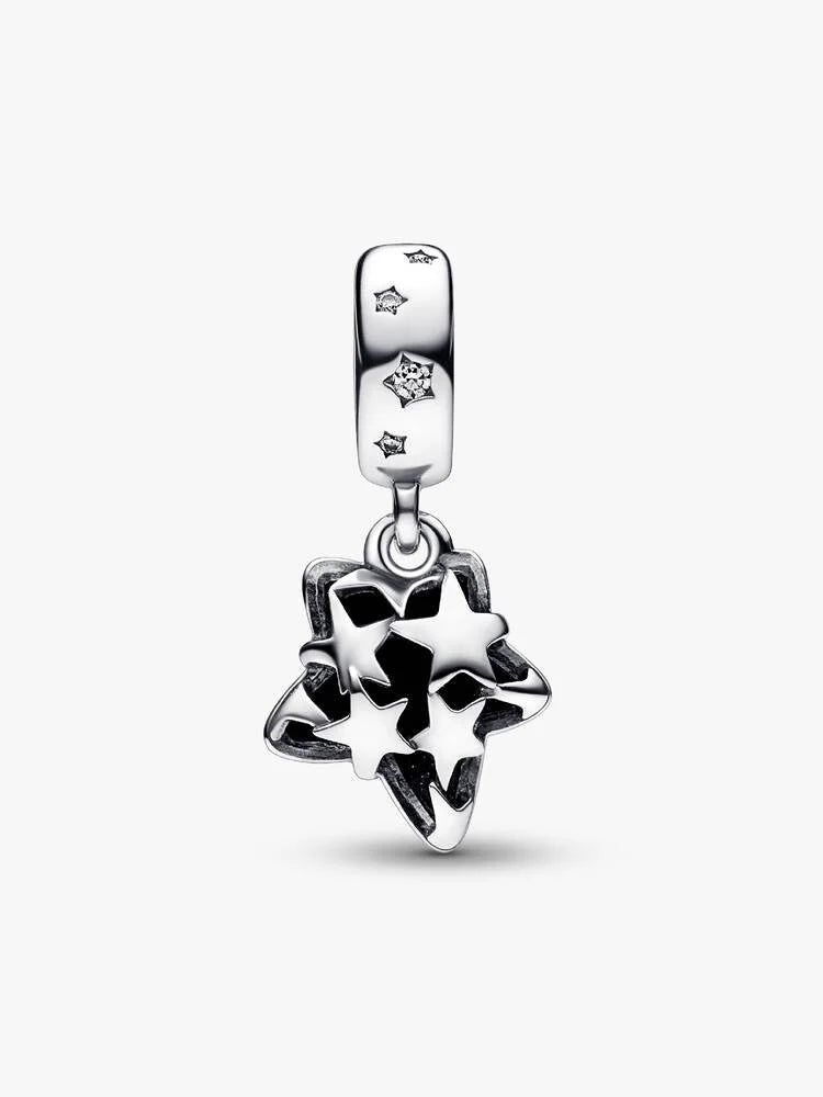 Pandora Celestial Galaxy Star Murano Dangle Charm 792368c01