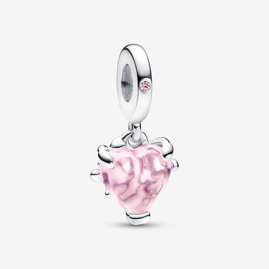 Concentric homology pink family tree charm