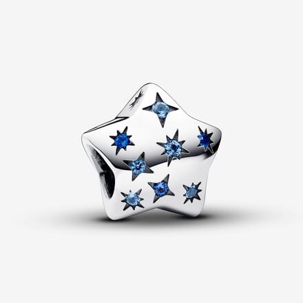 Pandora Blue Stone Star Charm - 792974C01