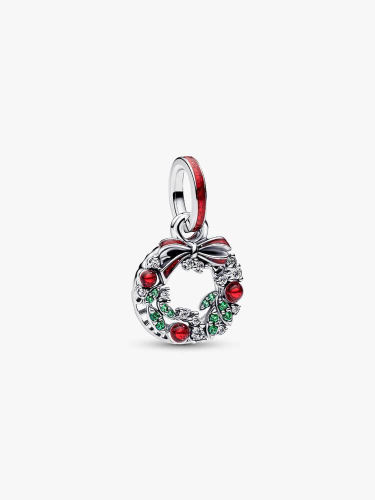 Holiday Wreath Double Dangle Charm 794238C01