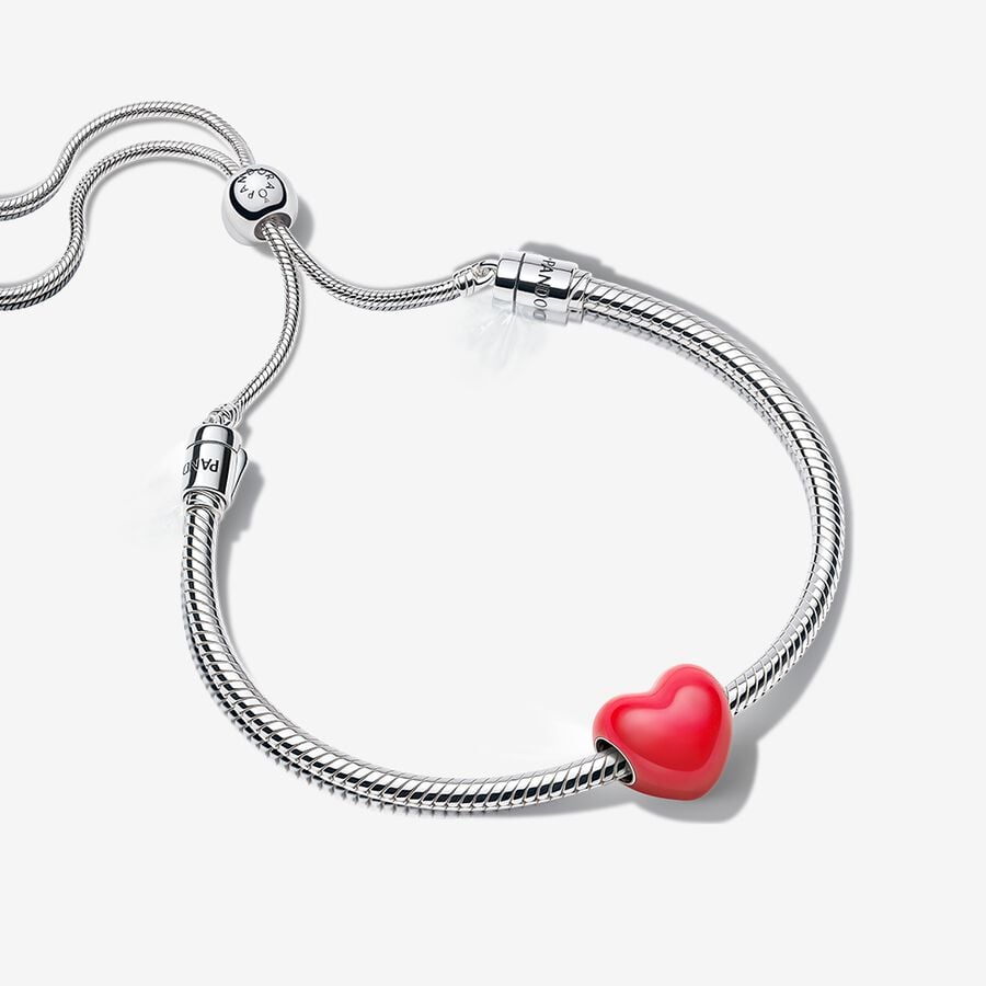 Colour Changing Hidden Message Heart Charm Bracelet Gift Set
