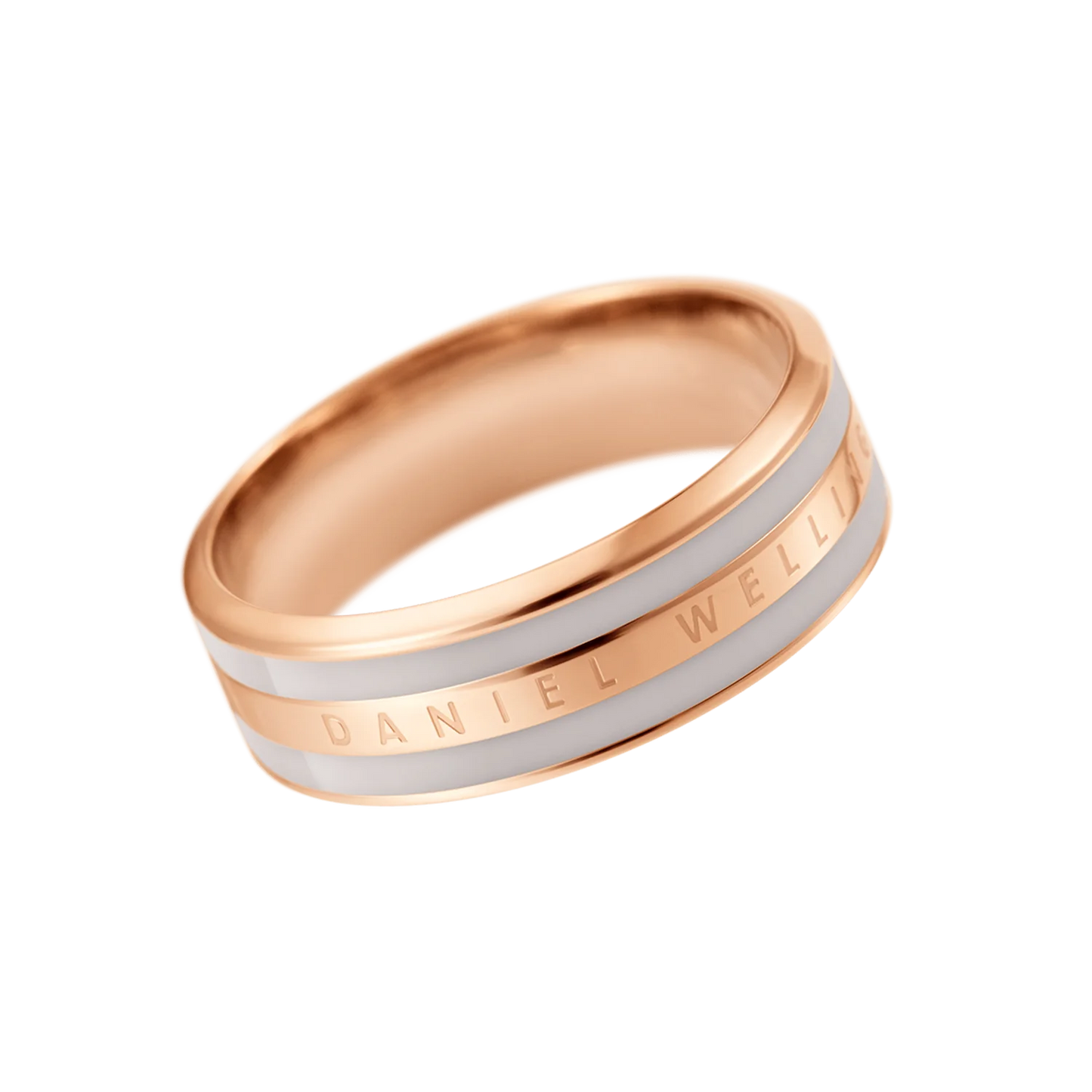 خاتم إيمالي من الذهب الوردي DW00400053