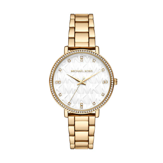 Michael Kors MK4666 - Pyper 3-Hand Watch, Gold, One Size, MK4666 - Pyper 3-Hand Watch, womens