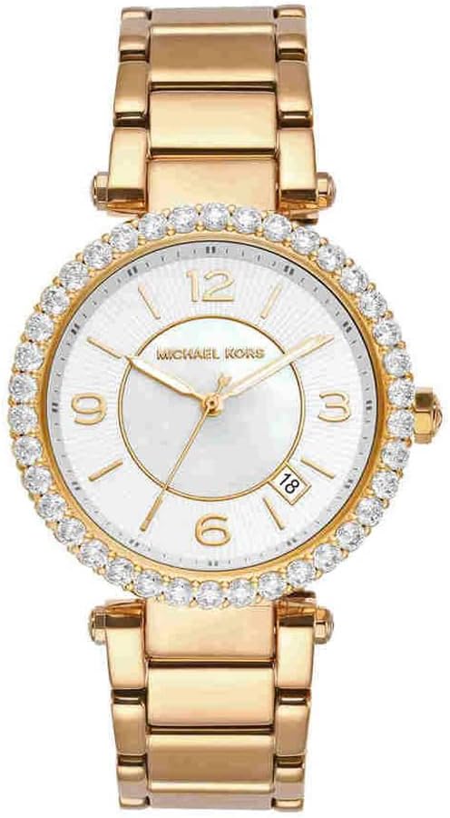 ساعة مايكل كورس باركر لوكس بثلاث عقارب من الفولاذ المقاوم للصدأ، MK4693