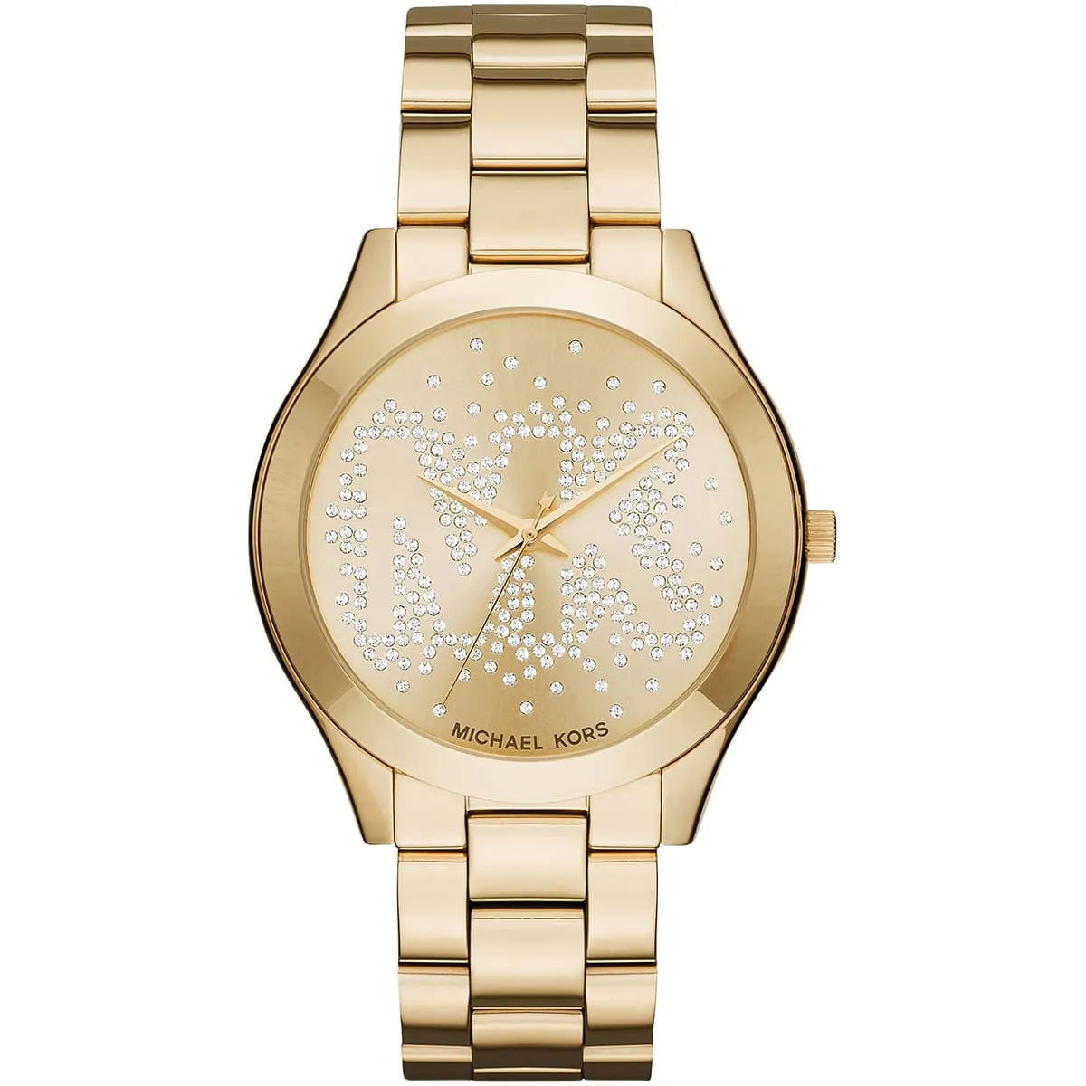 Michael Kors MK3590 Women's Gold Dial Stainless Steel Band Watch