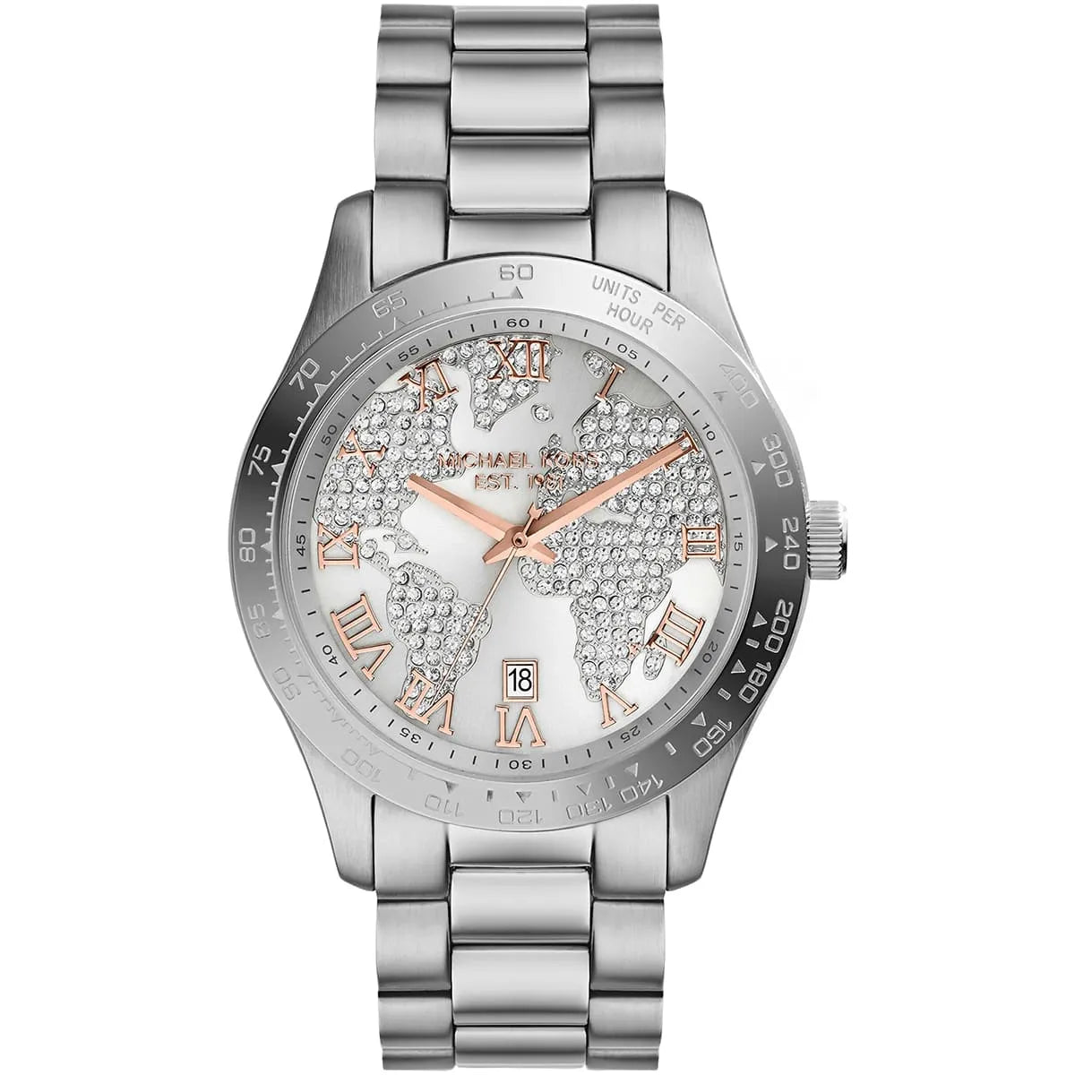 Michael Kors MK5958 Layton Women's Silver Dial Stainless Steel Band Watch