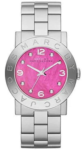 Marc By Marc Jacobs amy pink women's steel classic watch mbm8623