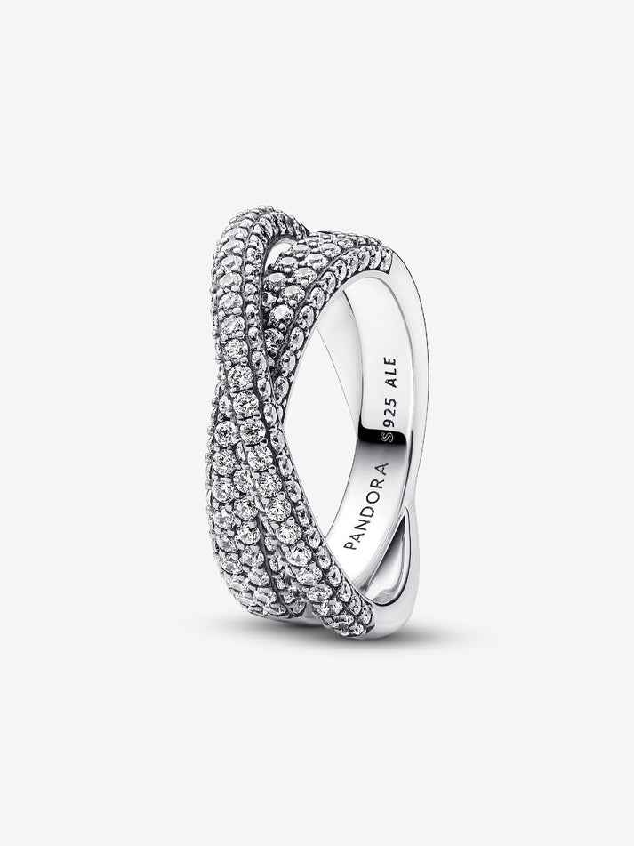 Pandora Timeless Pavé Crossover Dual Band Ring 193022C01 – Onetime