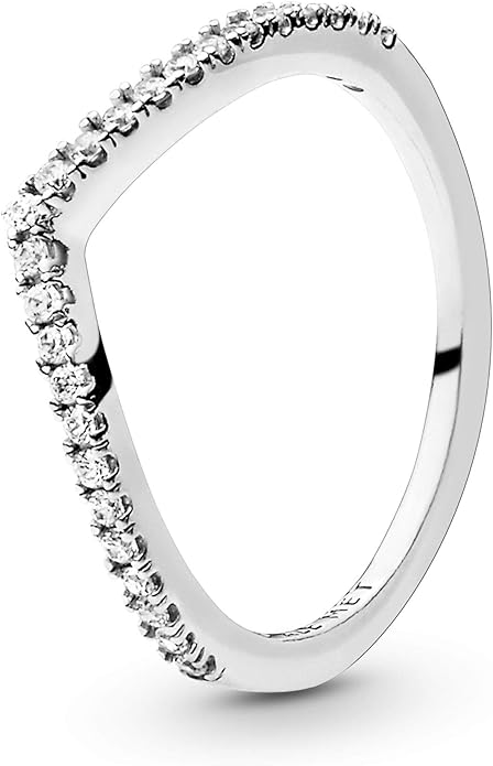 Sparkling Wishbone Ring