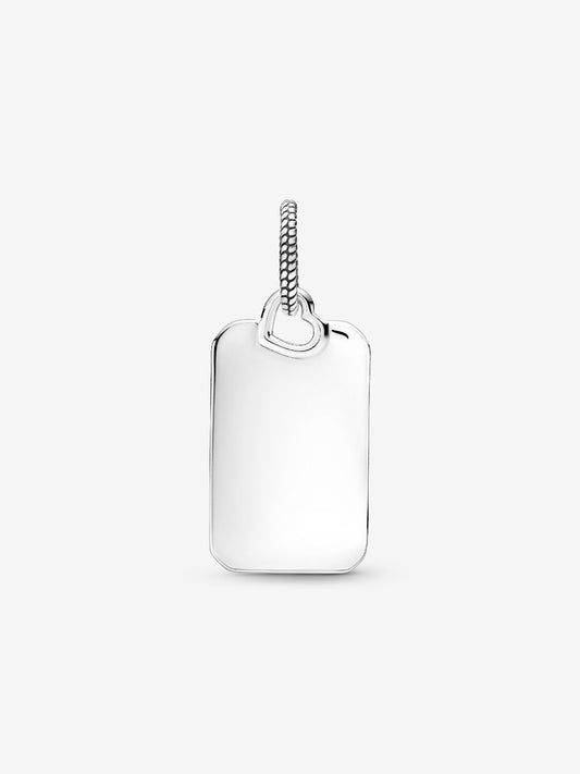 Engravable Rectangle Tag Pendant  398611C00
