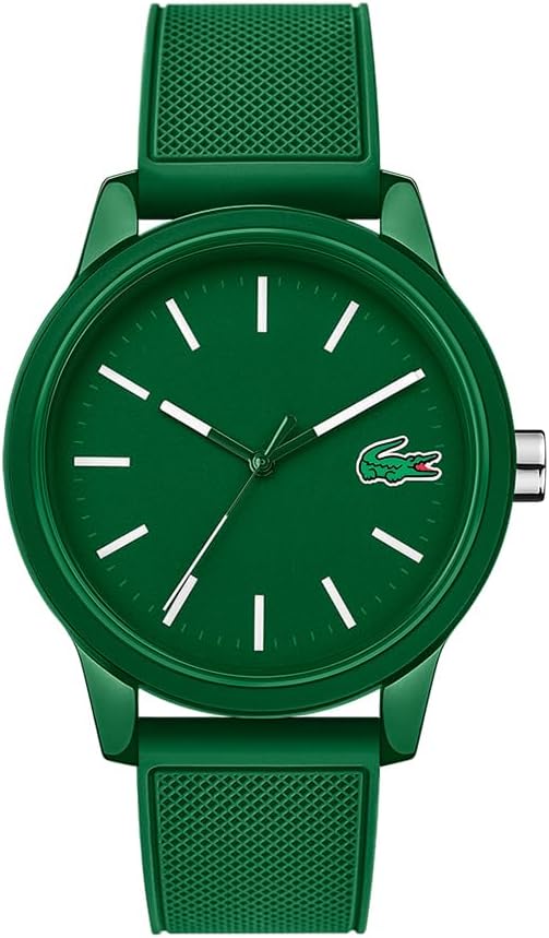 Lacoste 2010985 Rubber Round Analog Watch for Men - Green