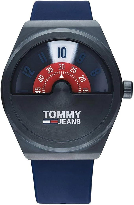 Tommy Hilfiger 1791775 MONOGRAM POP MEN's BLUE & RED DIAL WATCH