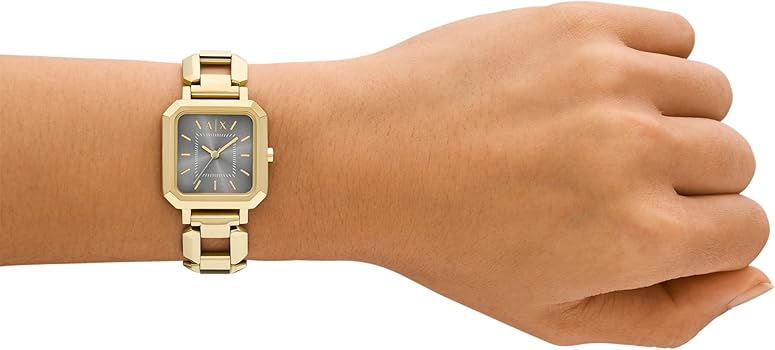 Armani Exchange  AX5726  Three-Hand Gold-Tone Stainless Steel Watch