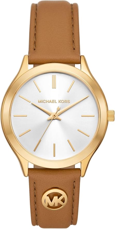 Michael Kors MK7465 Slim Runway Brown Watch