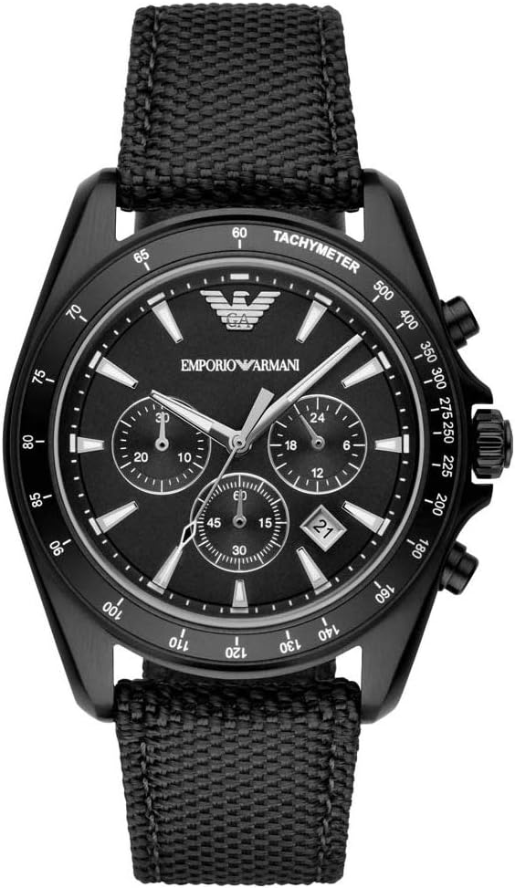 Emporio Armani AR6131 Casual Watch For Men Analog Fabric
