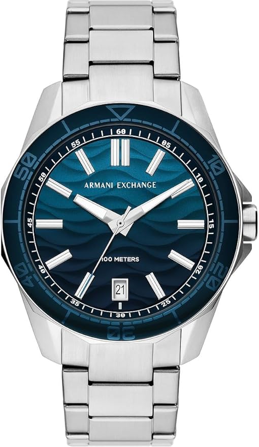 Armani Exchange Three-Hand Date Stainless Steel Watch - AX1950