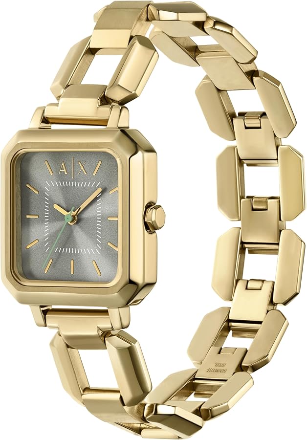 Armani Exchange  AX5726  Three-Hand Gold-Tone Stainless Steel Watch