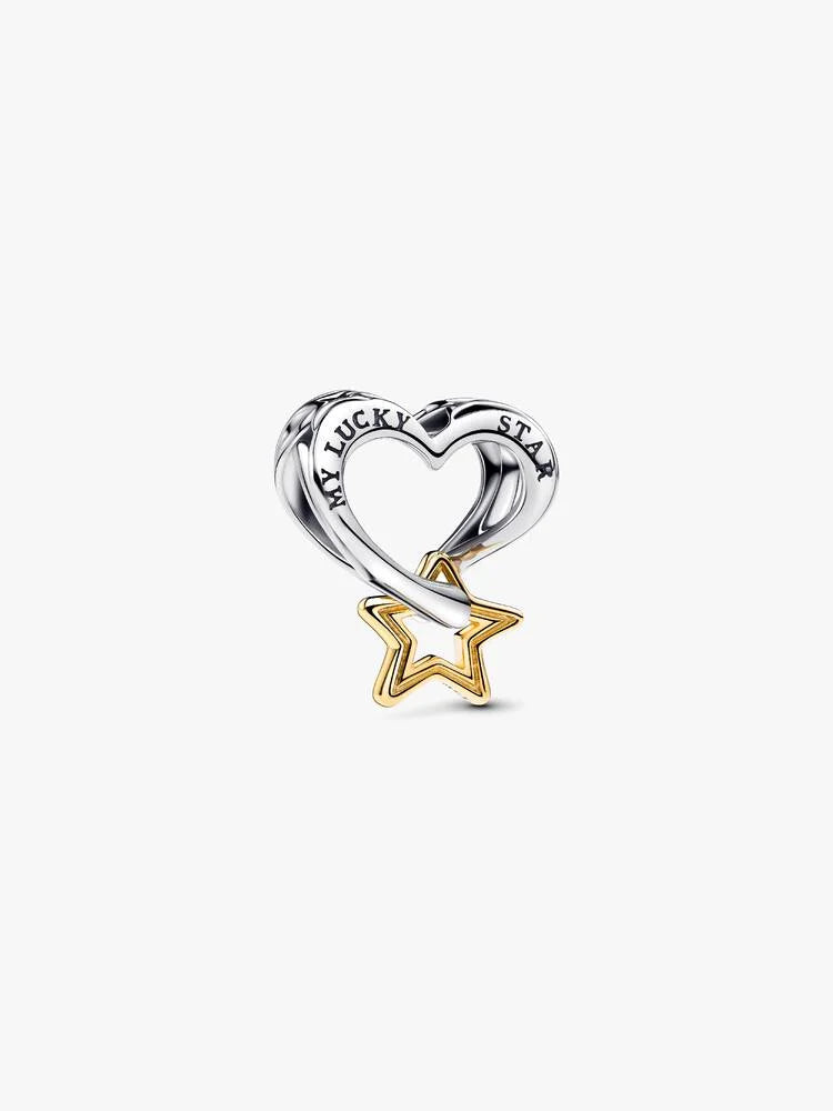 Pandora Lucky Star & Heart Charm  763513C00