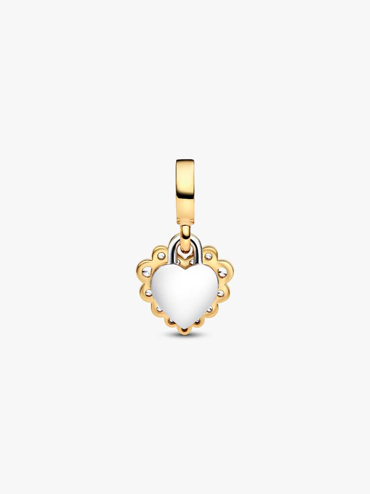 Pandora Sparkling Heart Double Dangle Charm