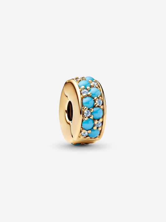 Aqua Blue Clip Charm 763902C01