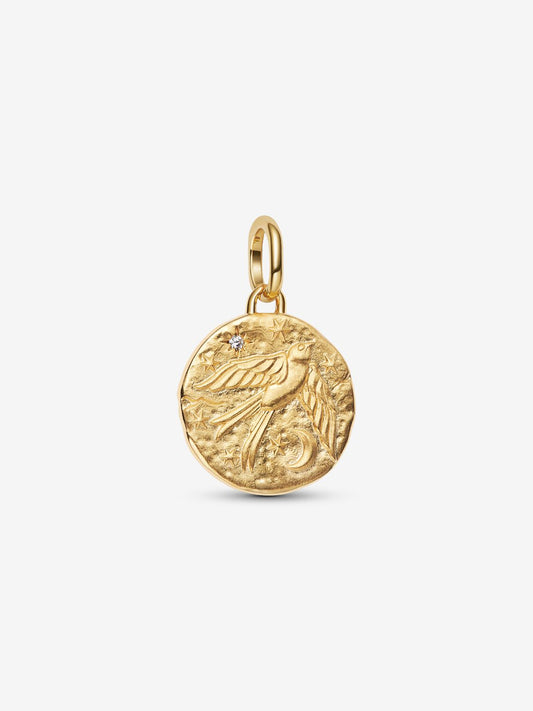 Swallow Medallion Charm 764082C01