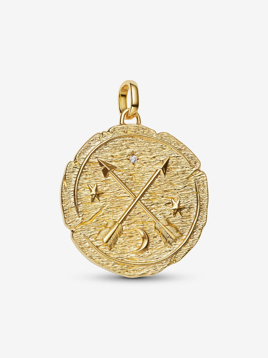 Crossing Arrows Oversized Medallion Charm 764084C01
