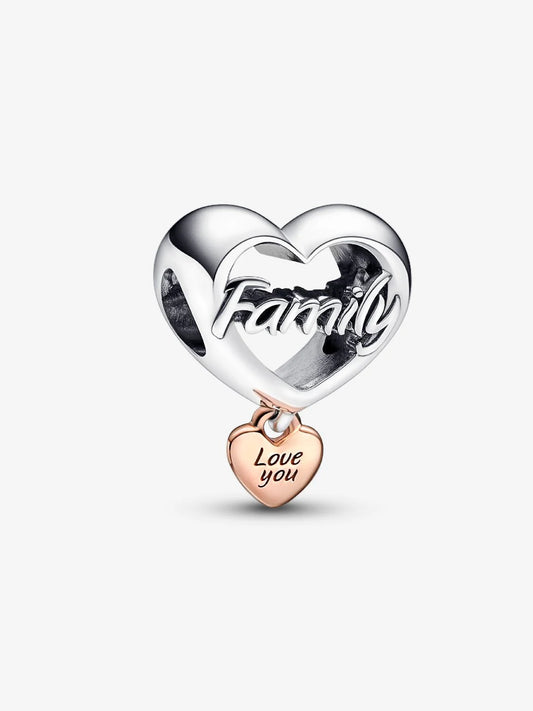 Love You Family Heart Charm  782326C00