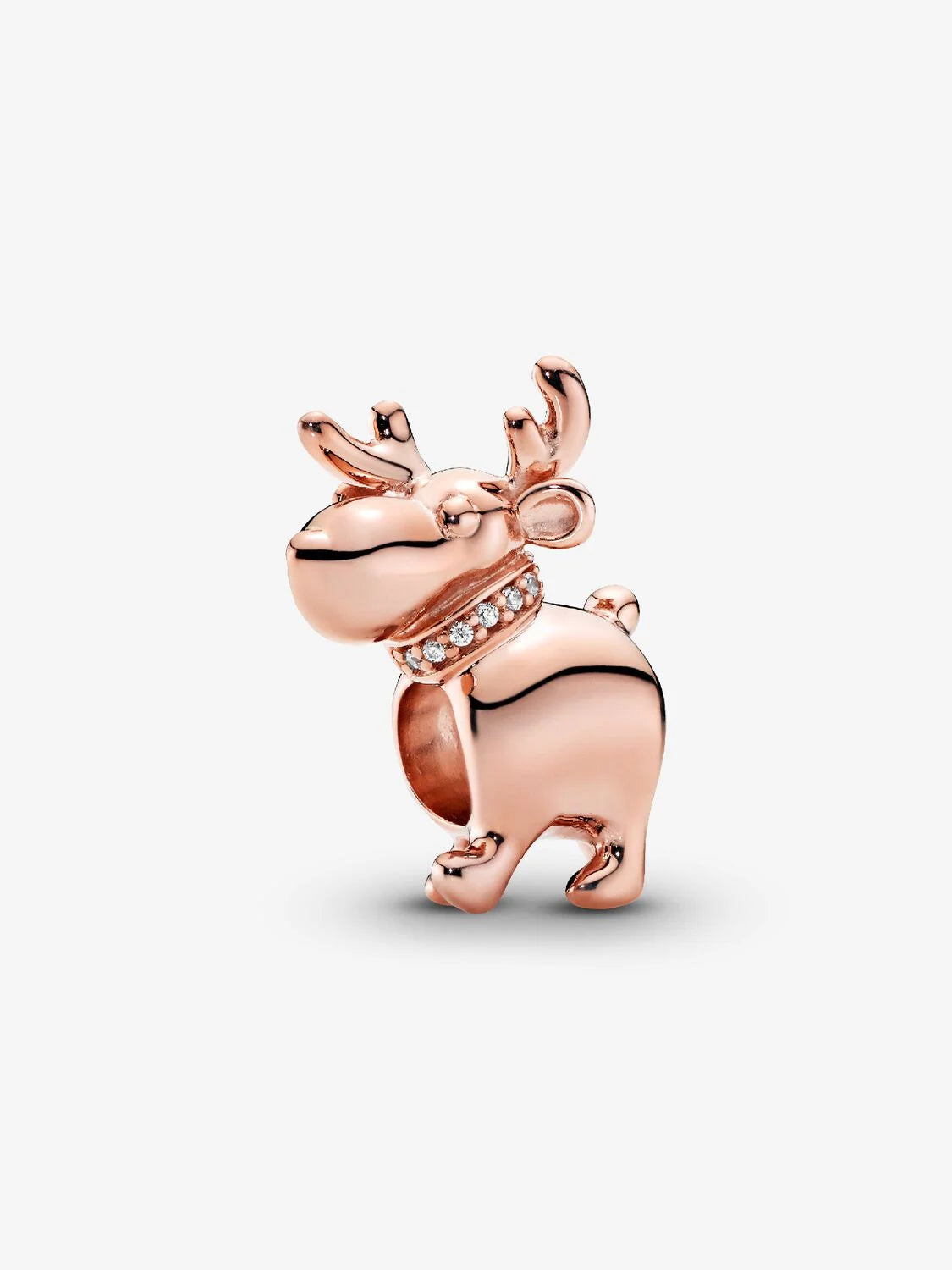 PANDORA Reindeer  Rose charm with clear cubic zirconia