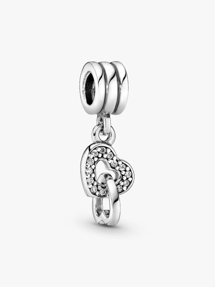 Pandora Interlocked Hearts Dangle Charm