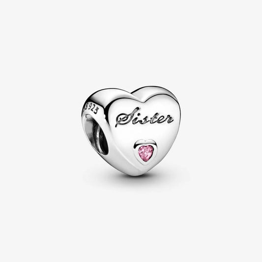 Sister Heart Charm 791946PCZ