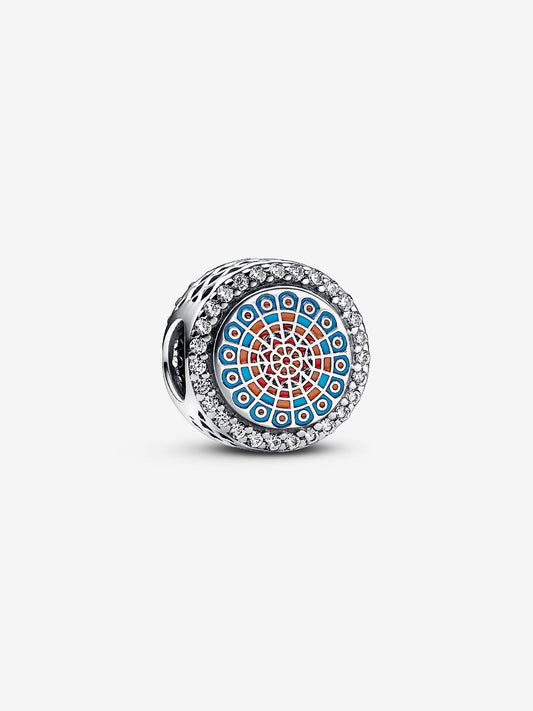Cathedral Rose Window Charm to engrave 792016CZ