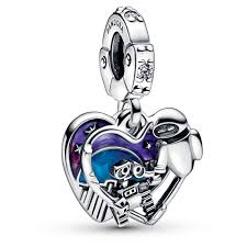 Disney Pixar Wall-E & Eve Glow-in-the-dark Dangle Charm
