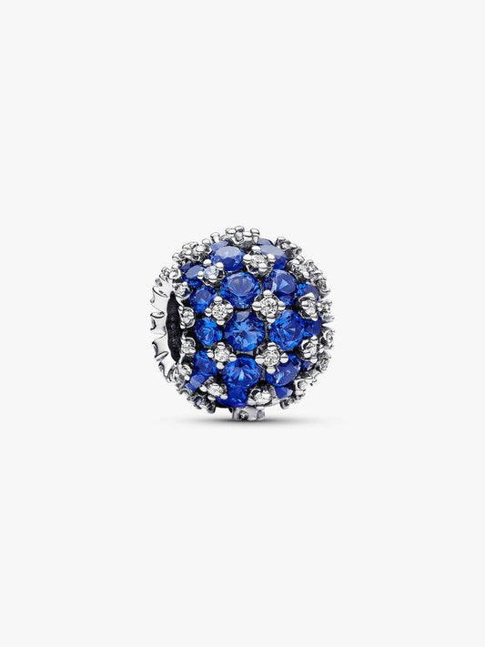 Sparkling Pavé Round Blue Charm 792630C02