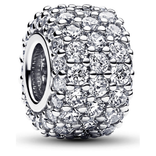 Pandora Silver Sparkling Triple Row Charm 792820C01