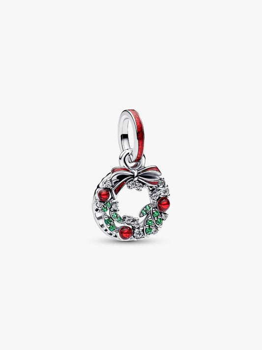 Holiday Wreath Double Dangle Charm 794238C01