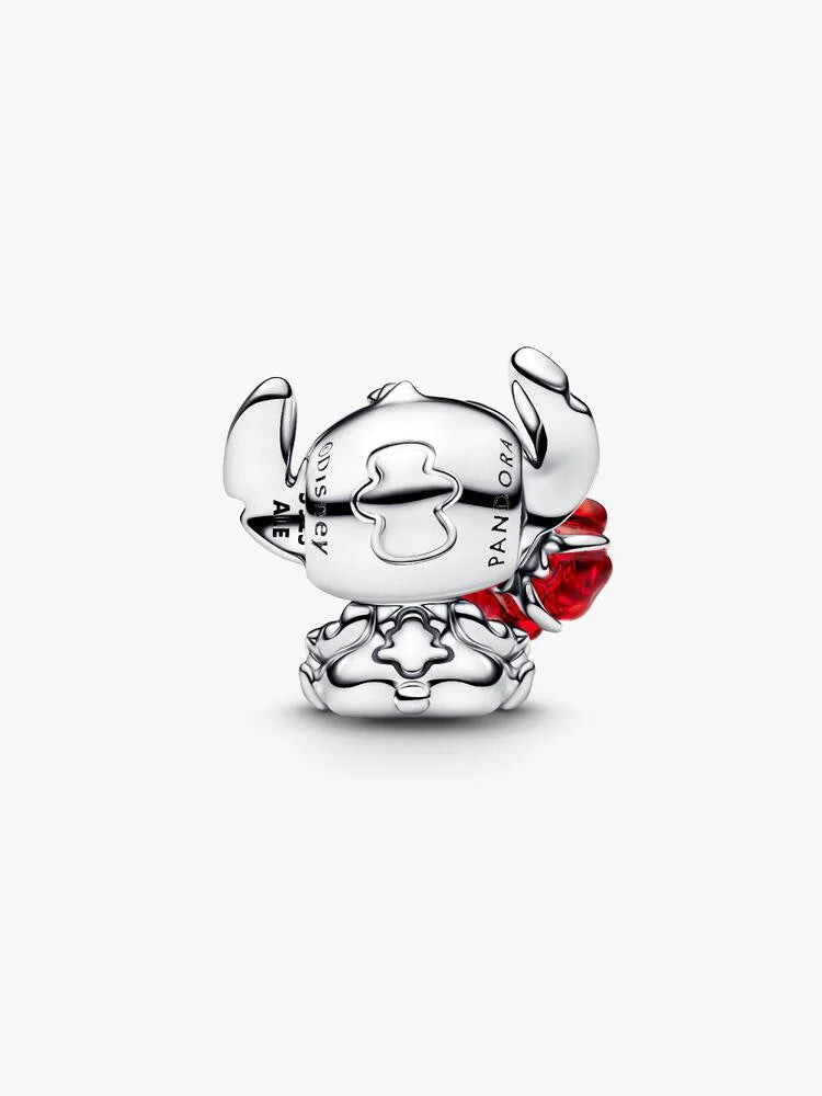 Pandora Disney Stitch Rose Murano Glass Charm 794378C01