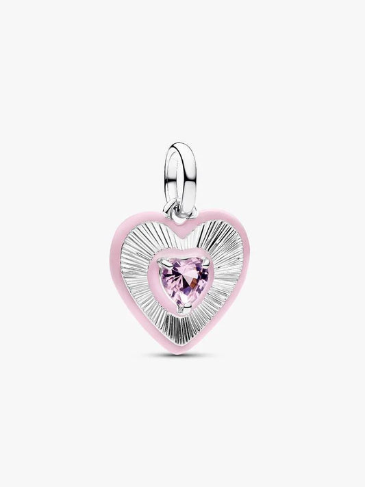 Pandora Radiating Pink Heart Medallion Charm 794409C01