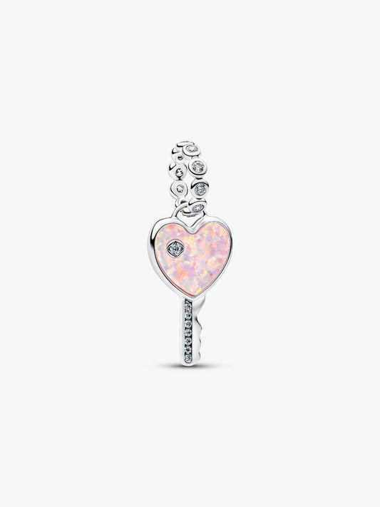 Pandora Opalescent Heart Key Dangle Charm 794427C01