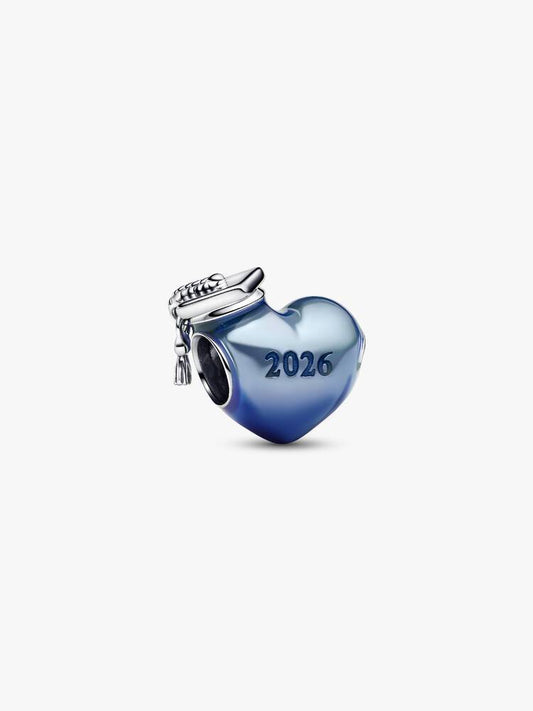 Pandora Graduation 2026 Blue Heart Charm 794635C02